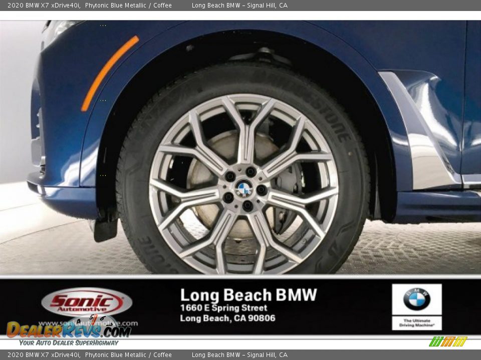 2020 BMW X7 xDrive40i Phytonic Blue Metallic / Coffee Photo #9