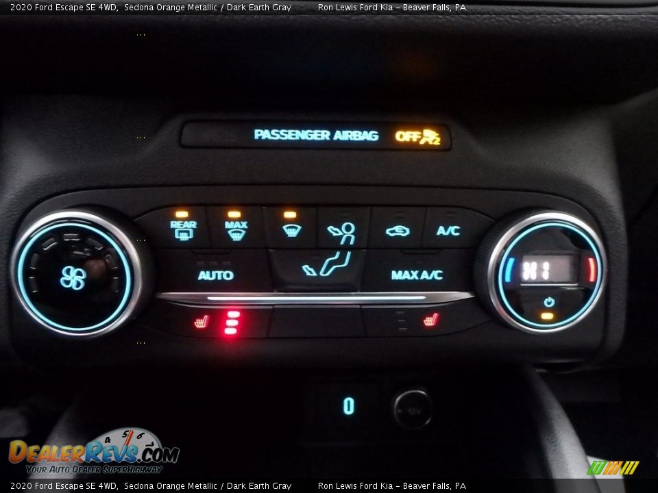2020 Ford Escape SE 4WD Sedona Orange Metallic / Dark Earth Gray Photo #19