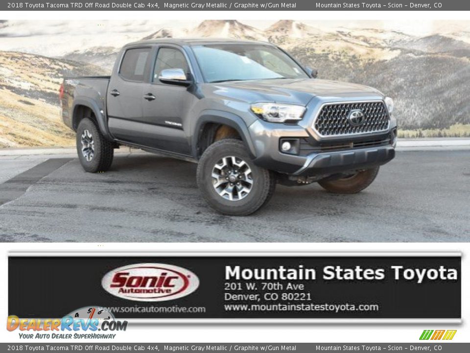 2018 Toyota Tacoma TRD Off Road Double Cab 4x4 Magnetic Gray Metallic / Graphite w/Gun Metal Photo #1
