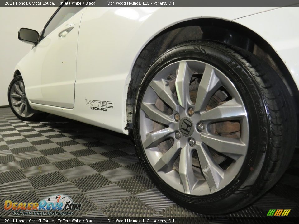 2011 Honda Civic Si Coupe Taffeta White / Black Photo #10
