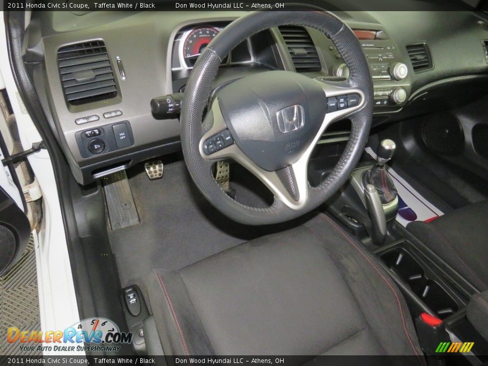 2011 Honda Civic Si Coupe Taffeta White / Black Photo #19