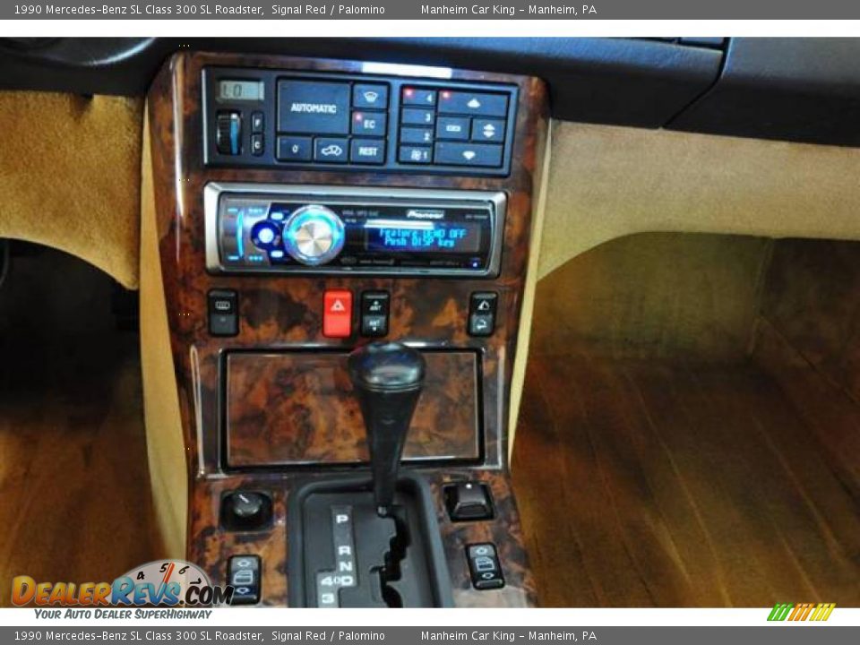 1990 Mercedes-Benz SL Class 300 SL Roadster Signal Red / Palomino Photo #24
