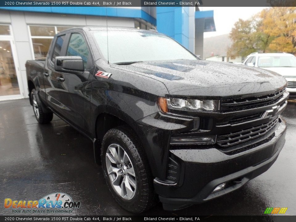 2020 Chevrolet Silverado 1500 RST Double Cab 4x4 Black / Jet Black Photo #1