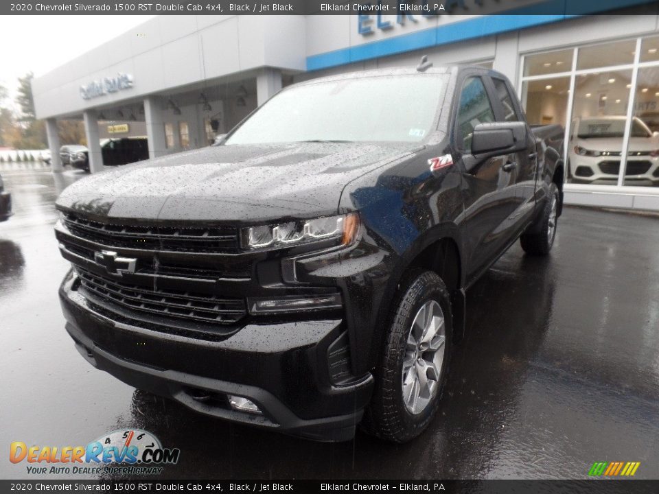 2020 Chevrolet Silverado 1500 RST Double Cab 4x4 Black / Jet Black Photo #3