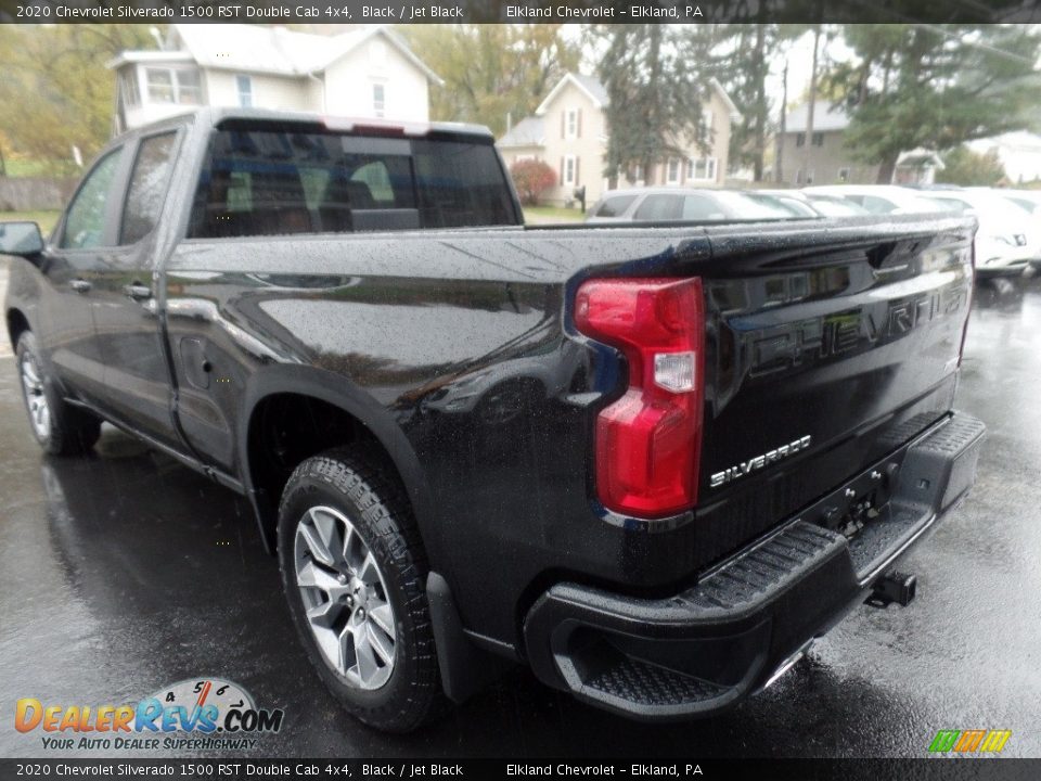2020 Chevrolet Silverado 1500 RST Double Cab 4x4 Black / Jet Black Photo #6
