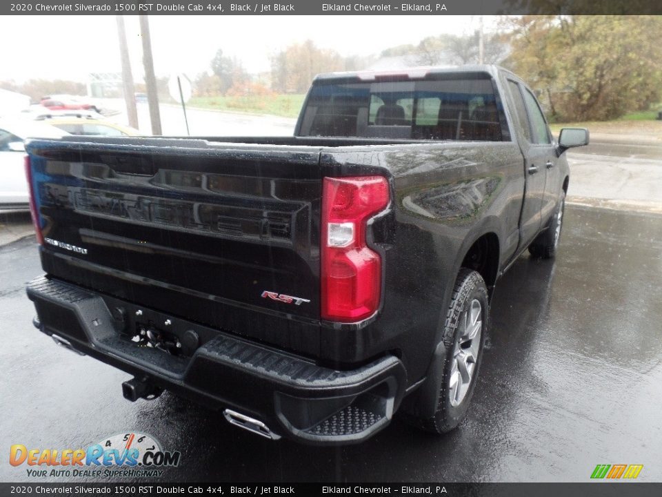 2020 Chevrolet Silverado 1500 RST Double Cab 4x4 Black / Jet Black Photo #8