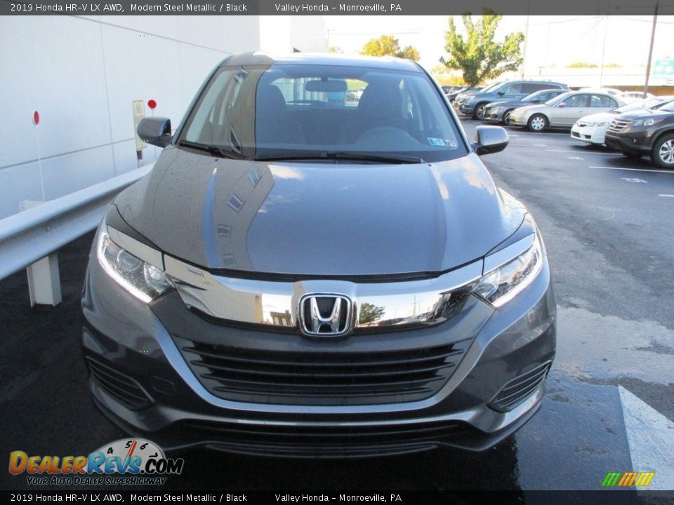 2019 Honda HR-V LX AWD Modern Steel Metallic / Black Photo #9