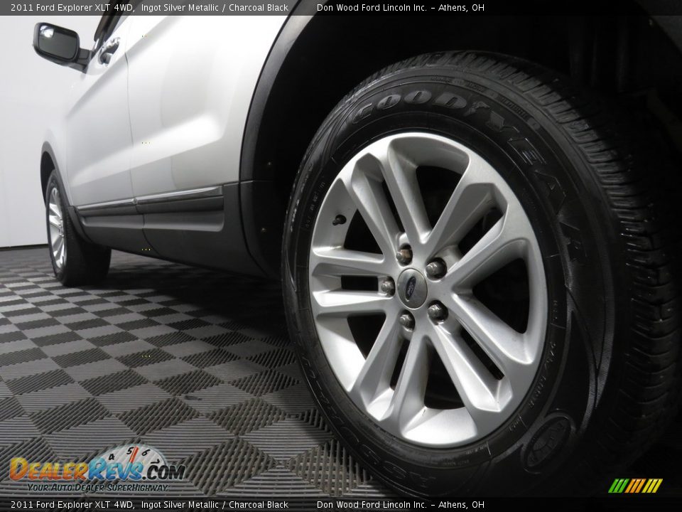 2011 Ford Explorer XLT 4WD Ingot Silver Metallic / Charcoal Black Photo #10
