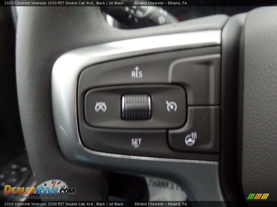 2020 Chevrolet Silverado 1500 RST Double Cab 4x4 Black / Jet Black Photo #23