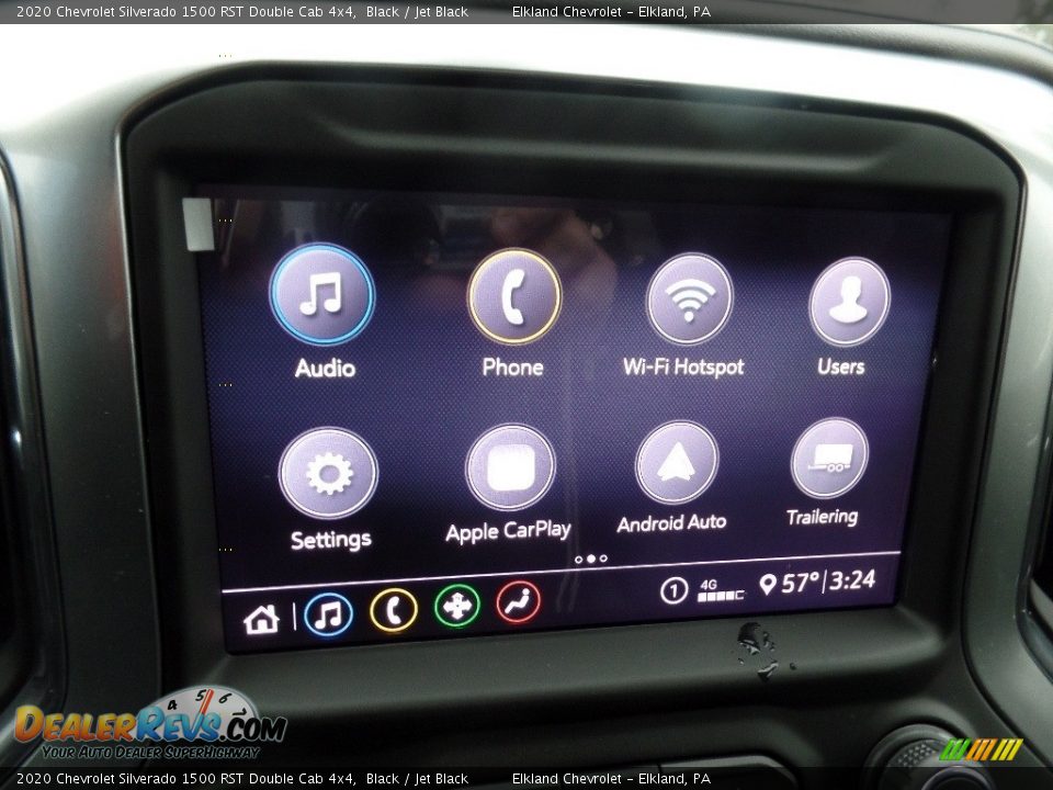 2020 Chevrolet Silverado 1500 RST Double Cab 4x4 Black / Jet Black Photo #27