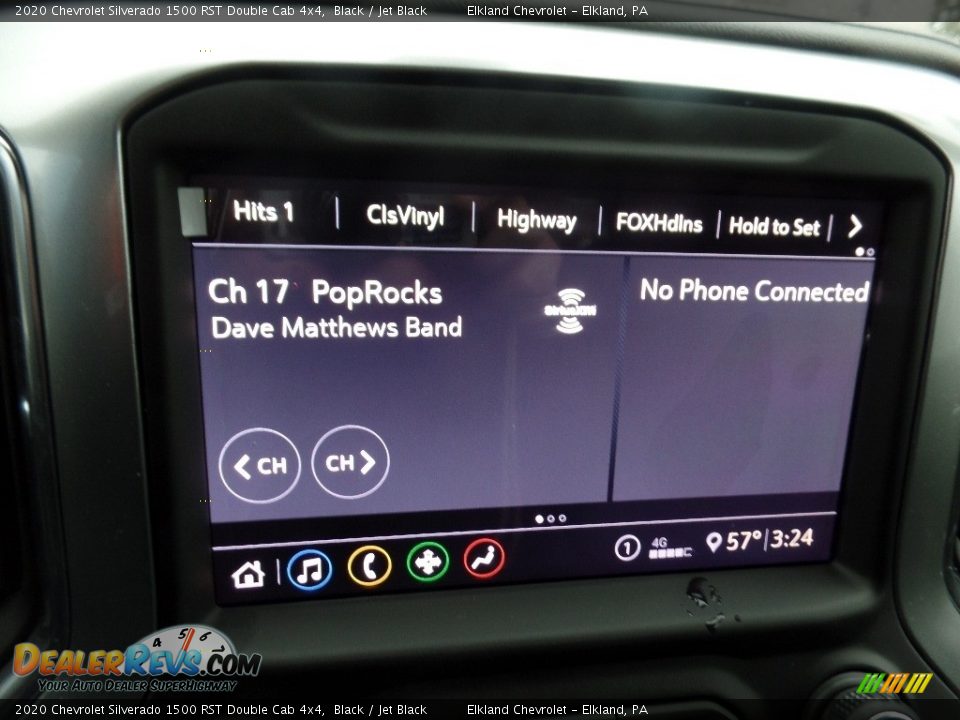 2020 Chevrolet Silverado 1500 RST Double Cab 4x4 Black / Jet Black Photo #28