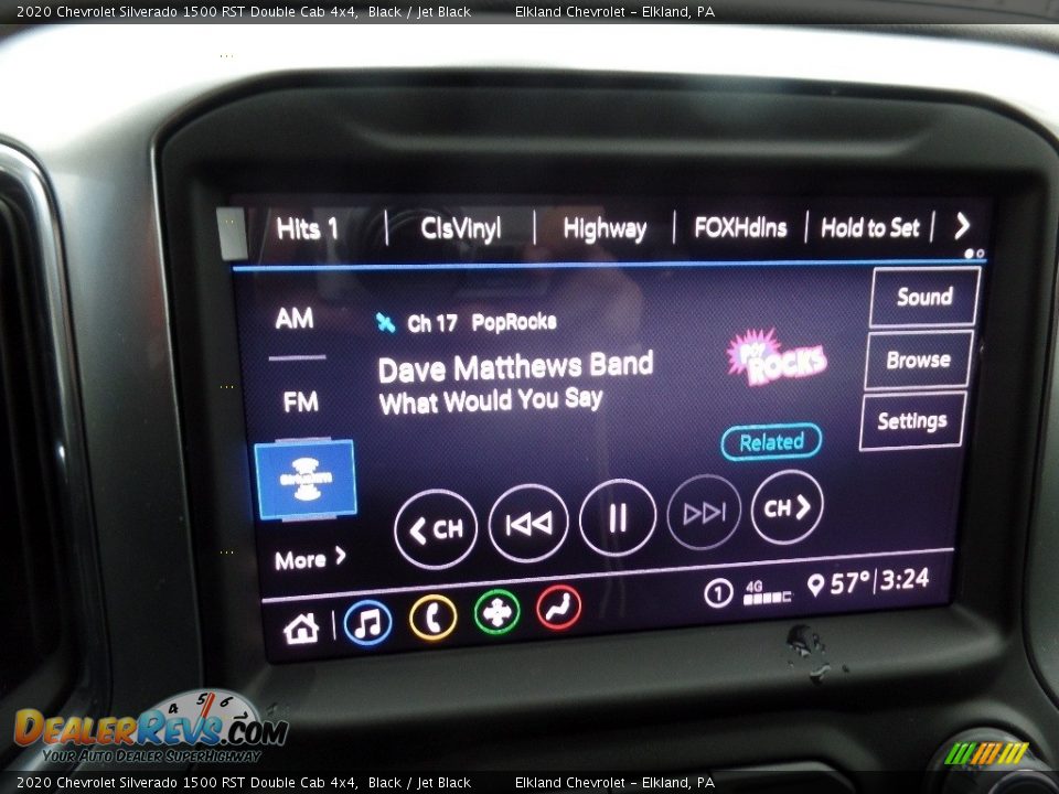 2020 Chevrolet Silverado 1500 RST Double Cab 4x4 Black / Jet Black Photo #29