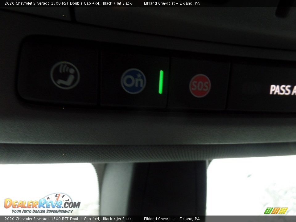 2020 Chevrolet Silverado 1500 RST Double Cab 4x4 Black / Jet Black Photo #35
