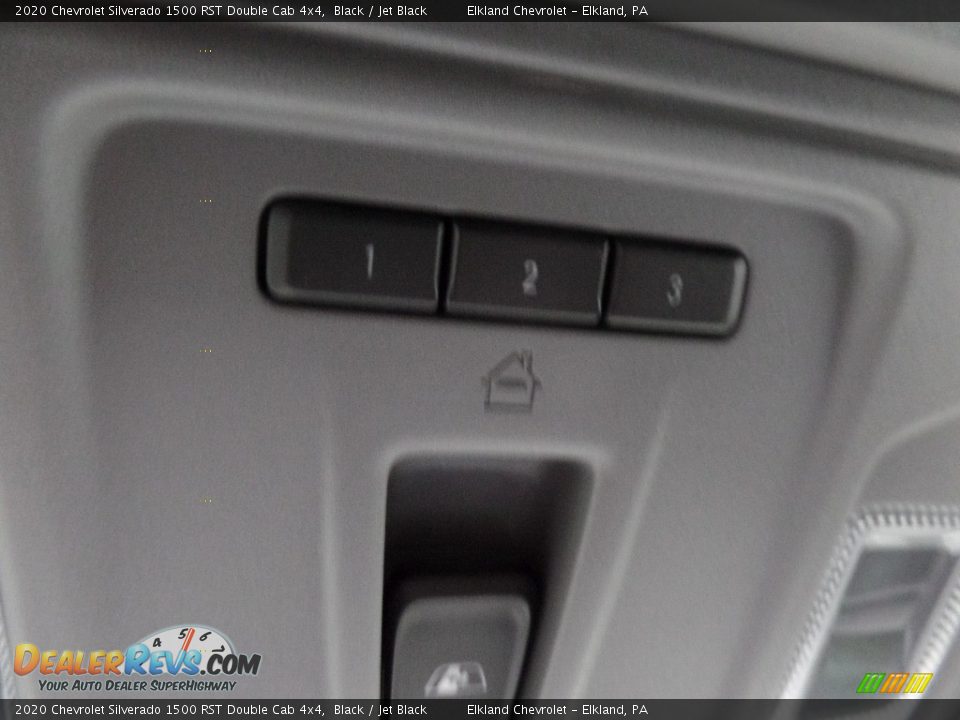 2020 Chevrolet Silverado 1500 RST Double Cab 4x4 Black / Jet Black Photo #36