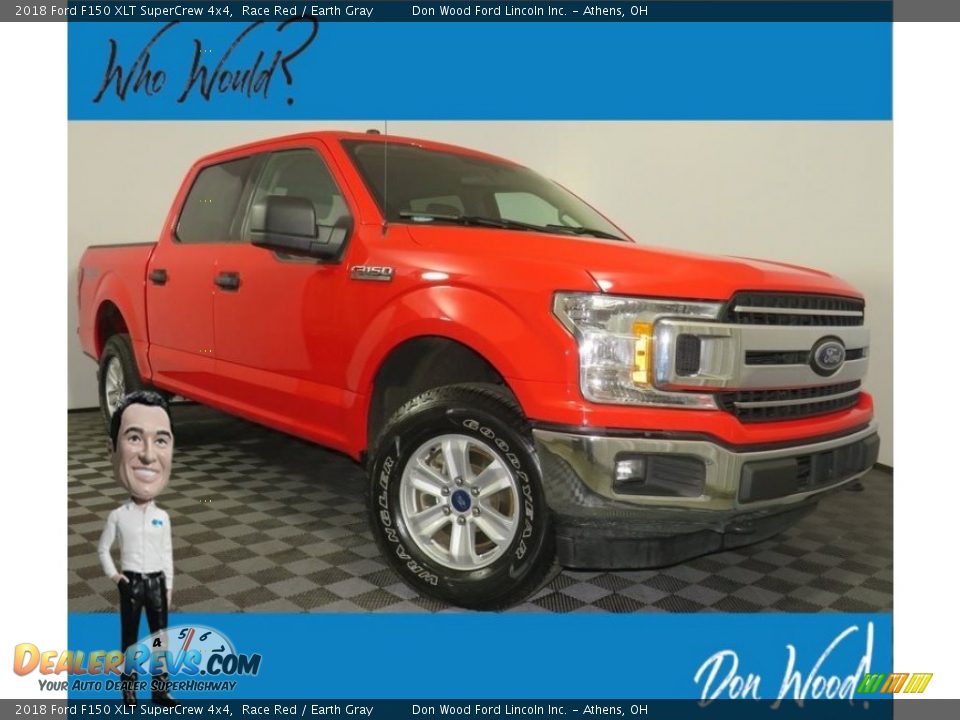 2018 Ford F150 XLT SuperCrew 4x4 Race Red / Earth Gray Photo #1