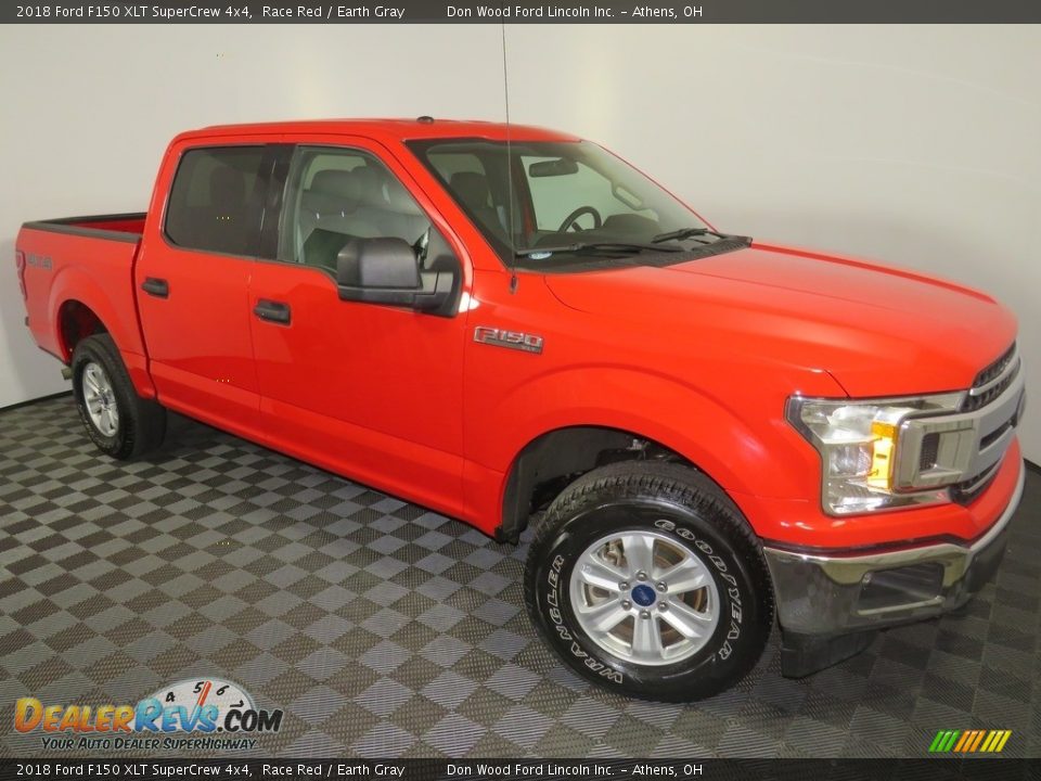 2018 Ford F150 XLT SuperCrew 4x4 Race Red / Earth Gray Photo #2