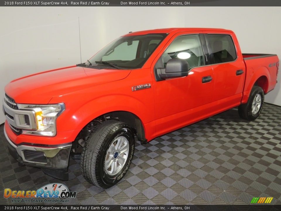 2018 Ford F150 XLT SuperCrew 4x4 Race Red / Earth Gray Photo #7