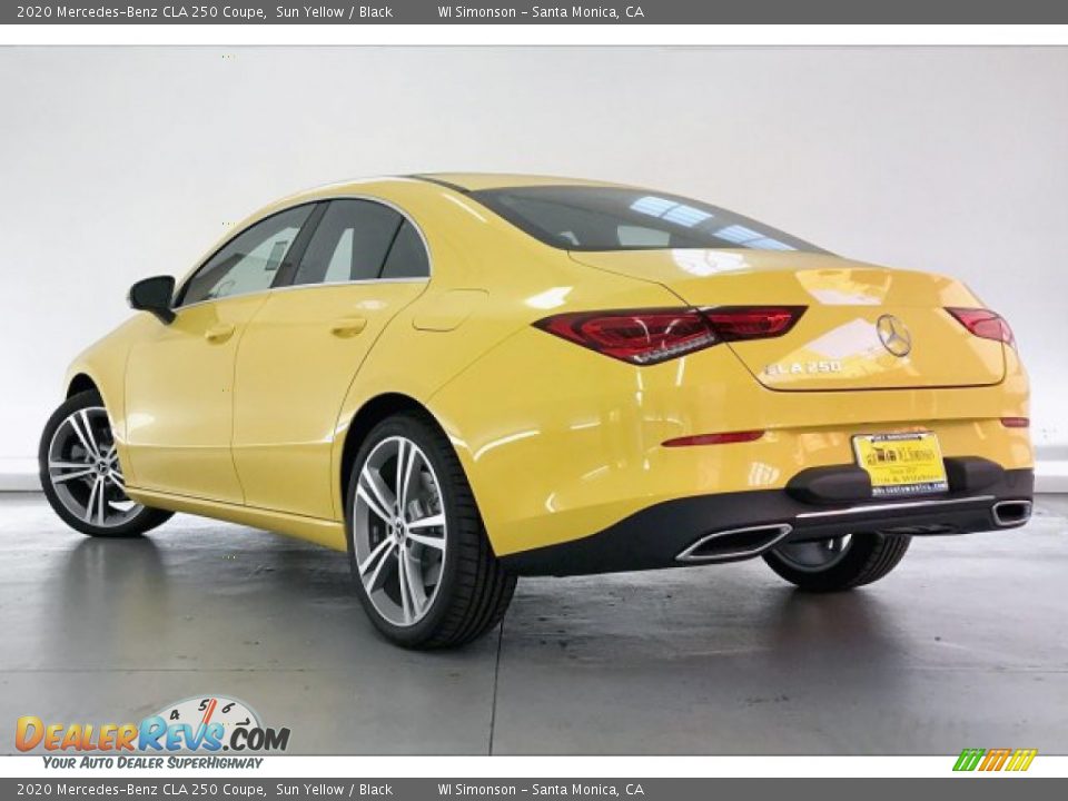 2020 Mercedes-Benz CLA 250 Coupe Sun Yellow / Black Photo #2