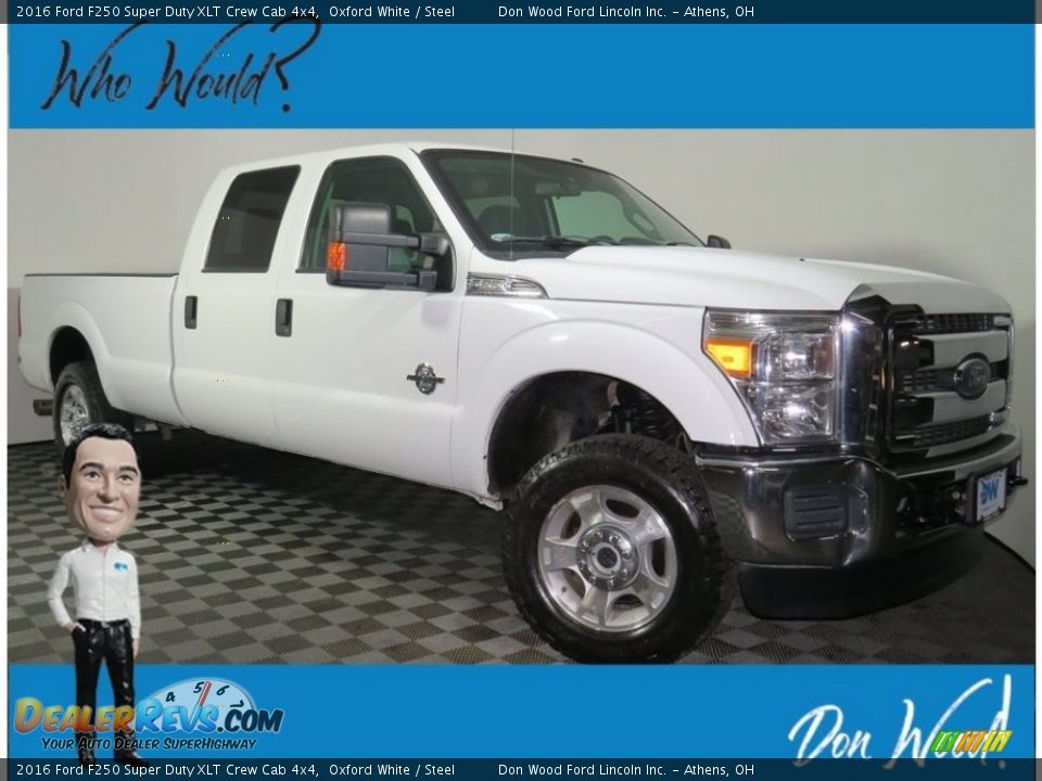 2016 Ford F250 Super Duty XLT Crew Cab 4x4 Oxford White / Steel Photo #1