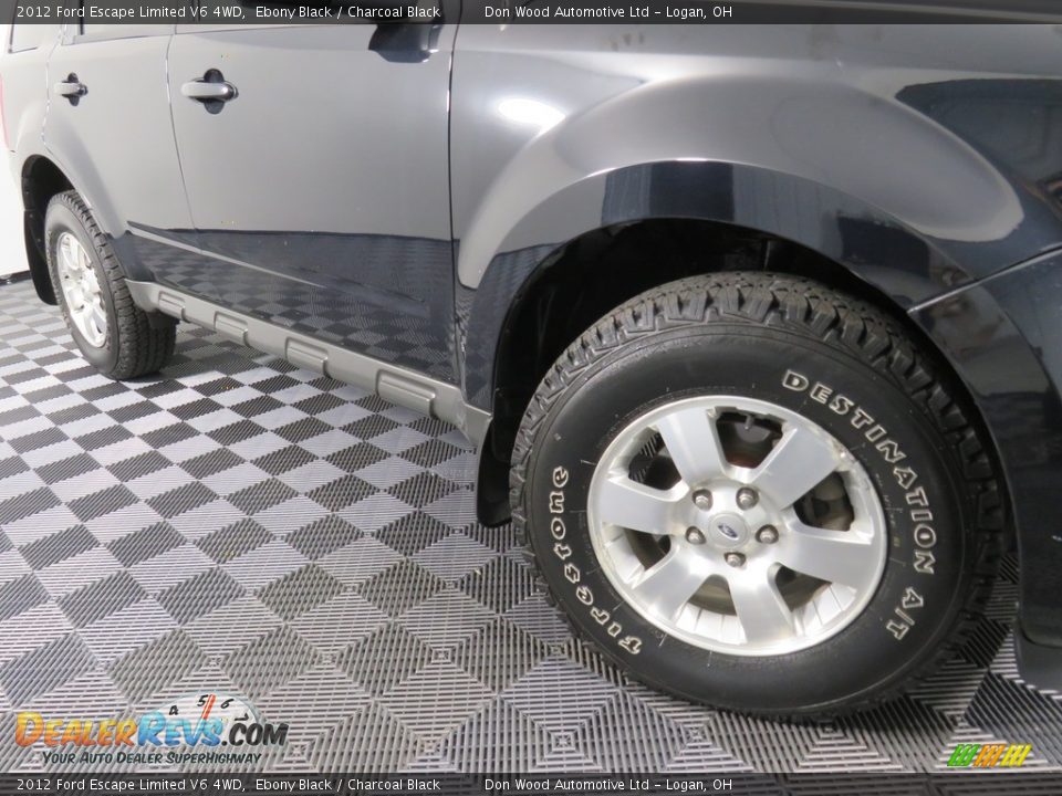 2012 Ford Escape Limited V6 4WD Ebony Black / Charcoal Black Photo #5
