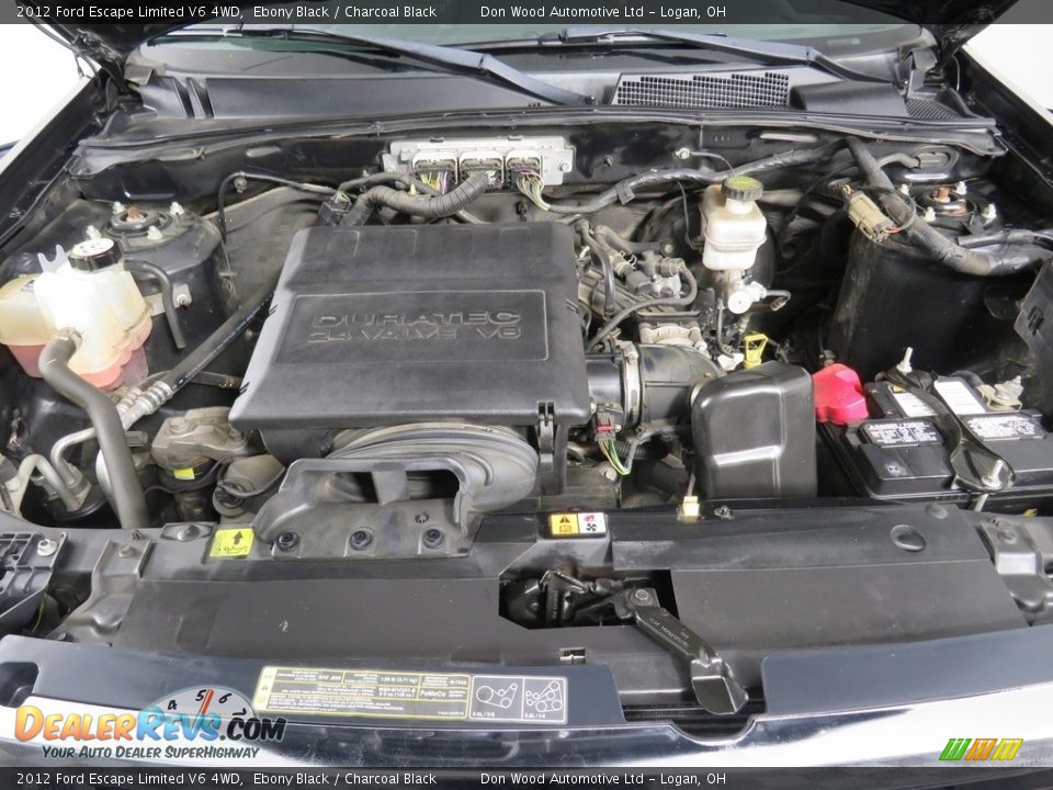2012 Ford Escape Limited V6 4WD Ebony Black / Charcoal Black Photo #8