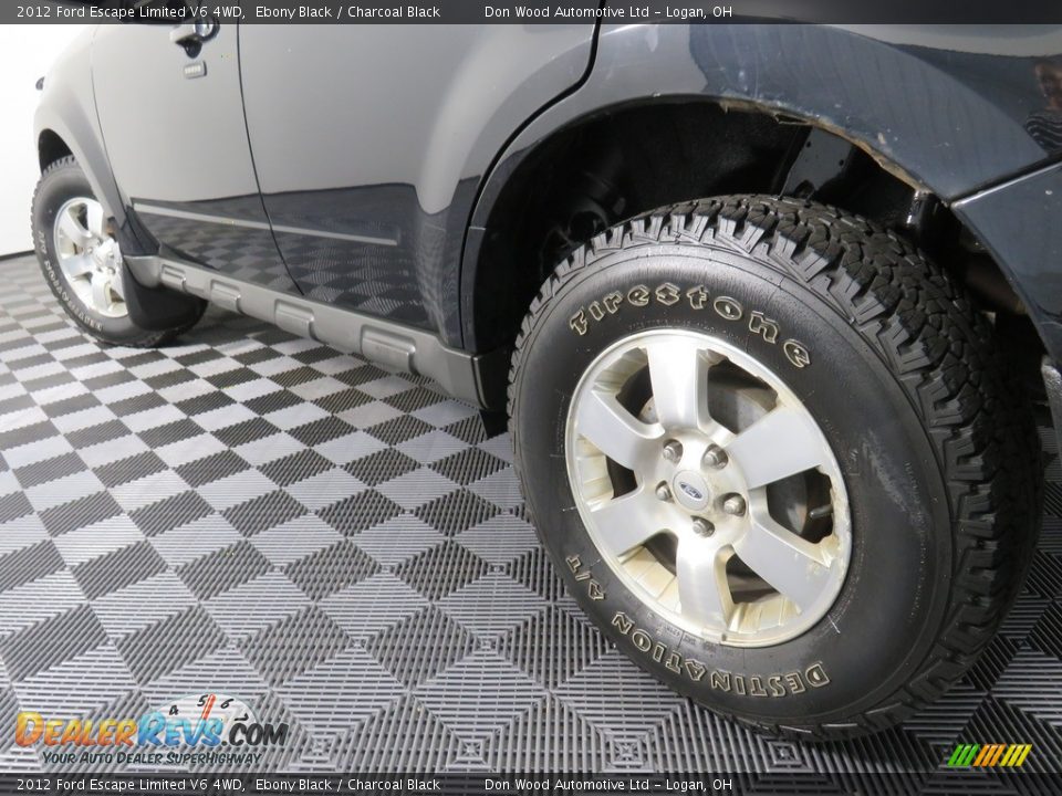 2012 Ford Escape Limited V6 4WD Ebony Black / Charcoal Black Photo #11