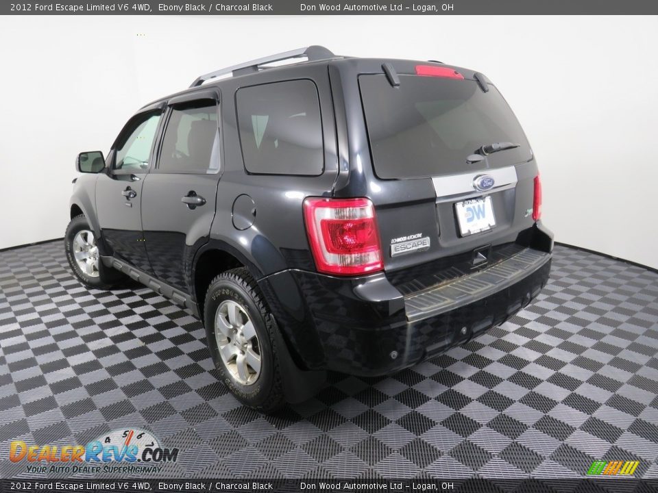 2012 Ford Escape Limited V6 4WD Ebony Black / Charcoal Black Photo #12