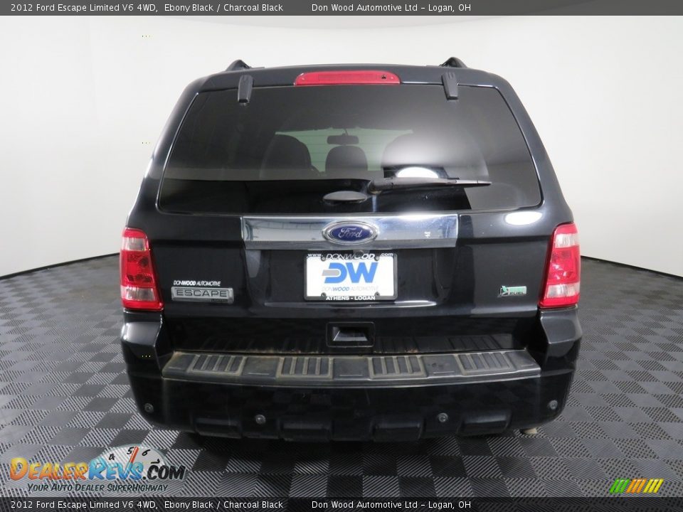 2012 Ford Escape Limited V6 4WD Ebony Black / Charcoal Black Photo #13