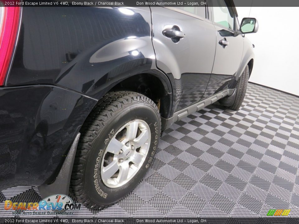 2012 Ford Escape Limited V6 4WD Ebony Black / Charcoal Black Photo #18