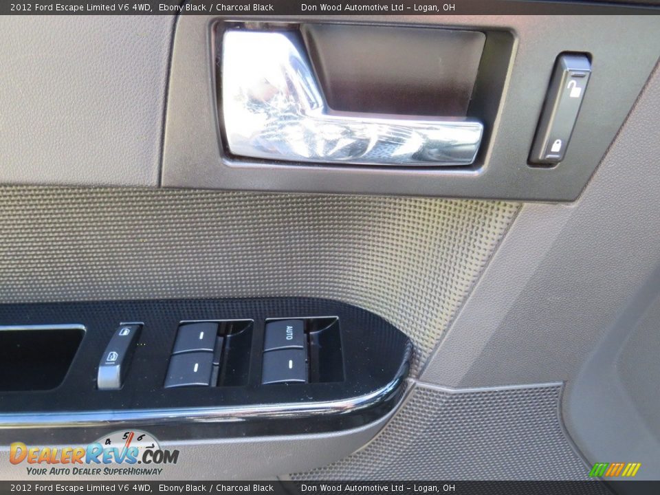 2012 Ford Escape Limited V6 4WD Ebony Black / Charcoal Black Photo #19