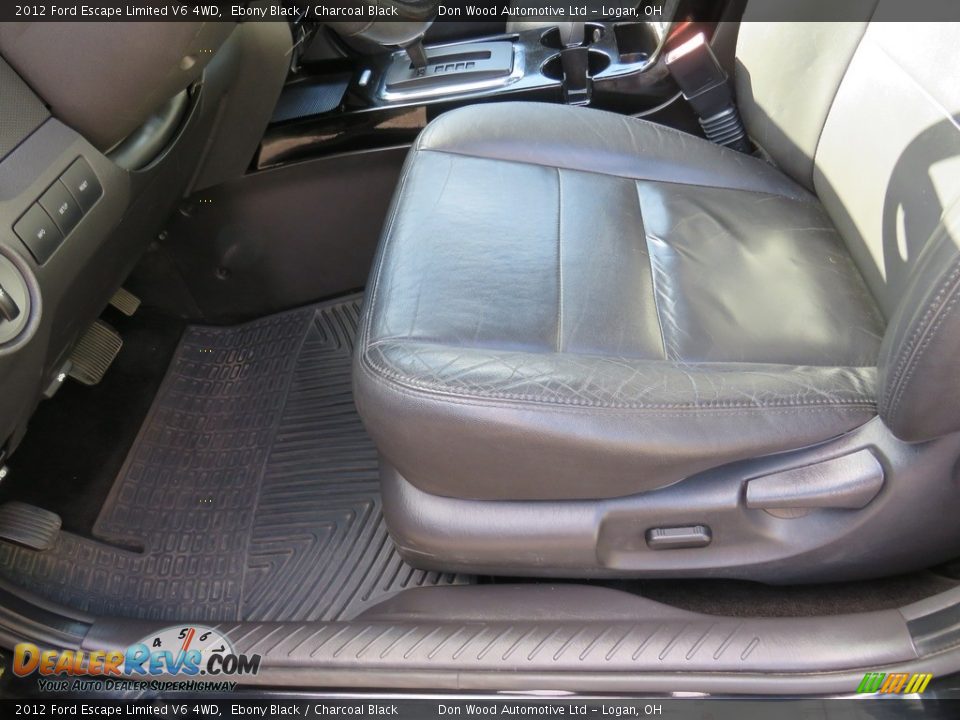 2012 Ford Escape Limited V6 4WD Ebony Black / Charcoal Black Photo #21