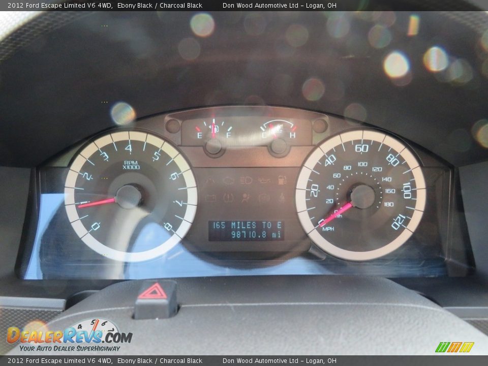 2012 Ford Escape Limited V6 4WD Ebony Black / Charcoal Black Photo #22