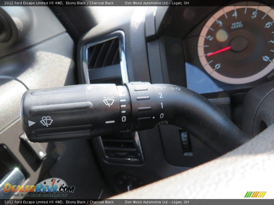 2012 Ford Escape Limited V6 4WD Ebony Black / Charcoal Black Photo #24