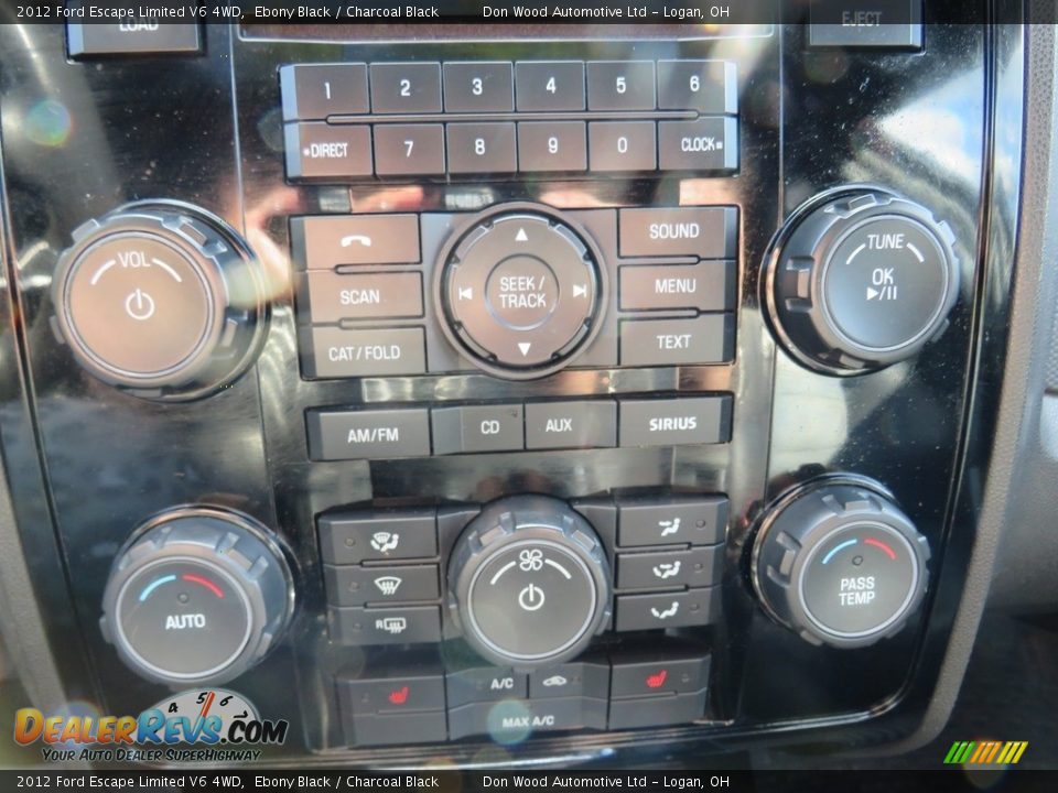 2012 Ford Escape Limited V6 4WD Ebony Black / Charcoal Black Photo #28