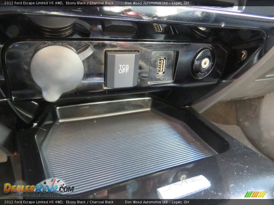 2012 Ford Escape Limited V6 4WD Ebony Black / Charcoal Black Photo #29