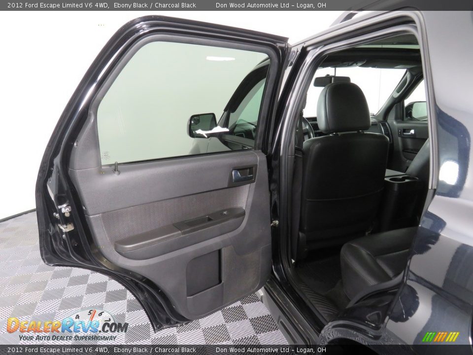 2012 Ford Escape Limited V6 4WD Ebony Black / Charcoal Black Photo #33