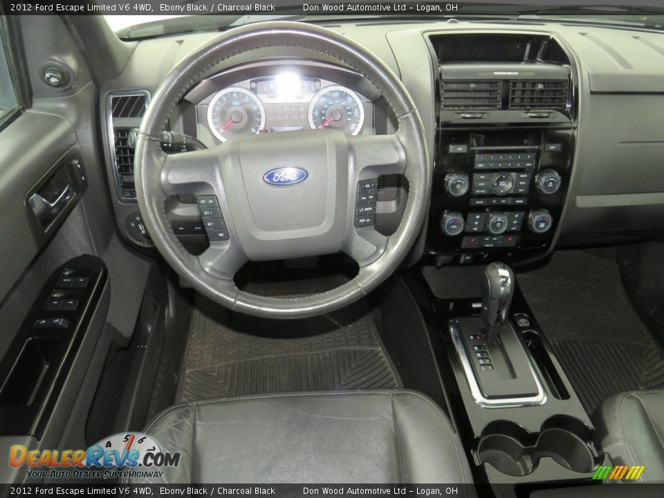 2012 Ford Escape Limited V6 4WD Ebony Black / Charcoal Black Photo #35