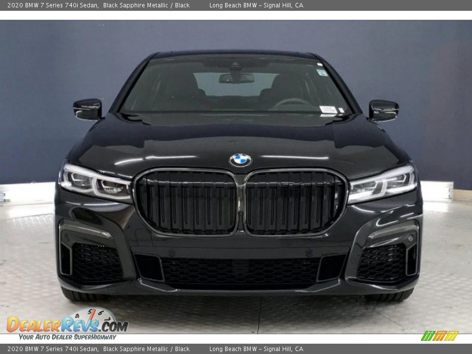 2020 BMW 7 Series 740i Sedan Black Sapphire Metallic / Black Photo #2