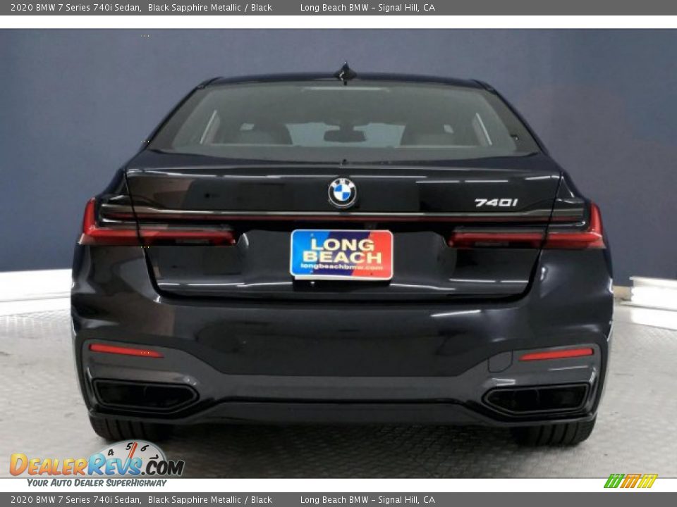 2020 BMW 7 Series 740i Sedan Black Sapphire Metallic / Black Photo #3