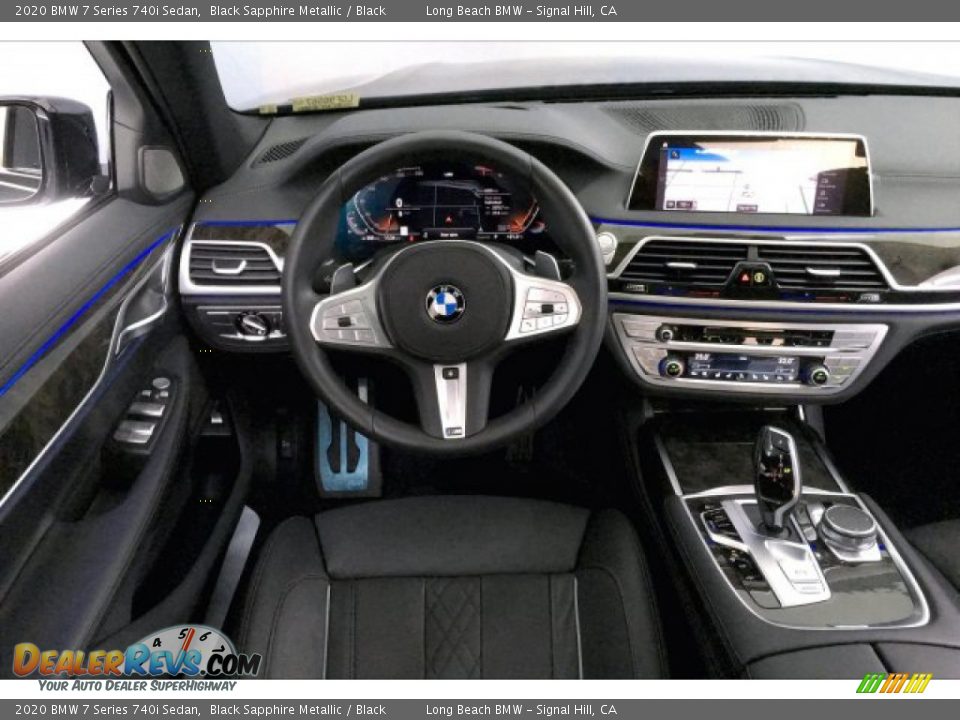 2020 BMW 7 Series 740i Sedan Black Sapphire Metallic / Black Photo #4