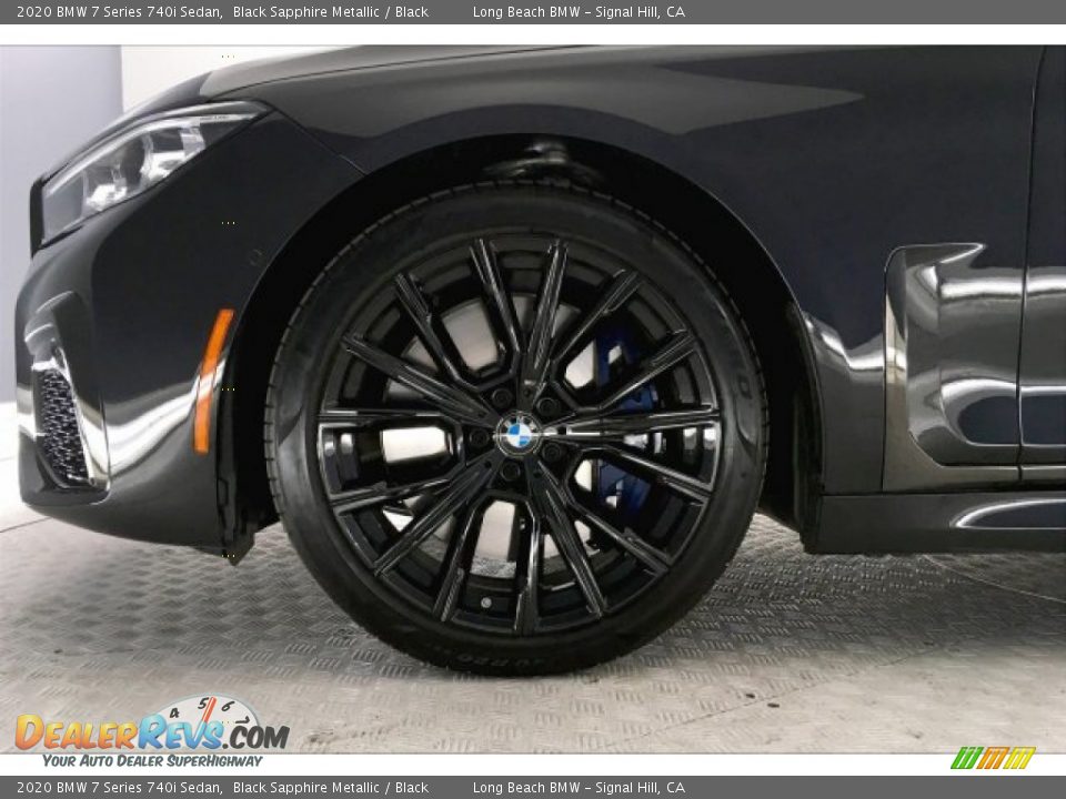 2020 BMW 7 Series 740i Sedan Black Sapphire Metallic / Black Photo #8