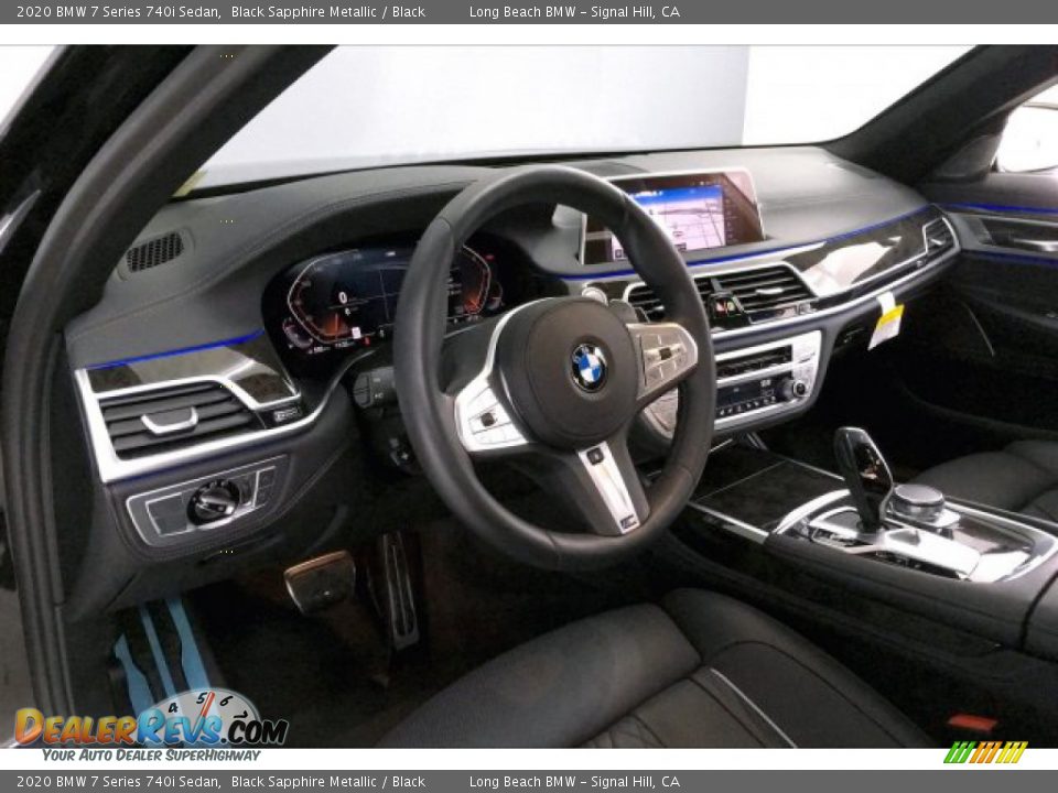 2020 BMW 7 Series 740i Sedan Black Sapphire Metallic / Black Photo #17
