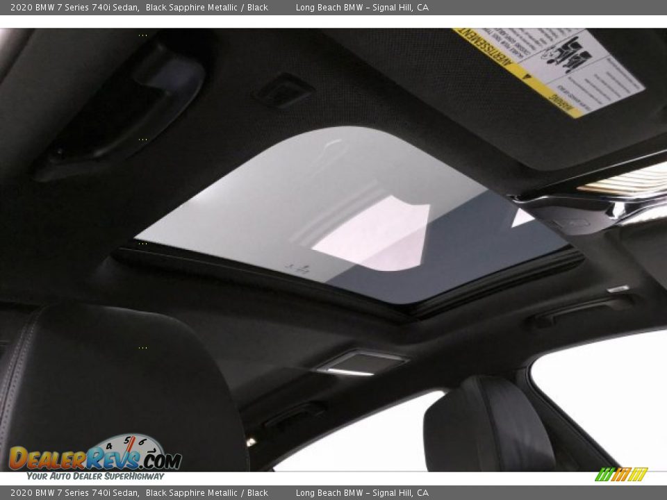 2020 BMW 7 Series 740i Sedan Black Sapphire Metallic / Black Photo #25