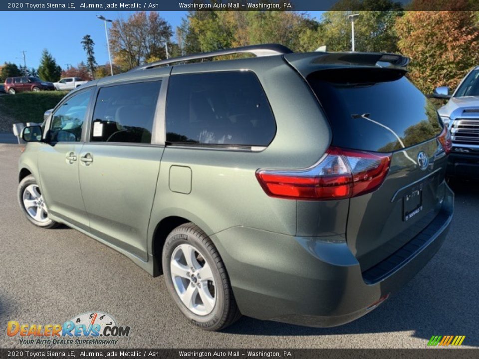 2020 Toyota Sienna LE Alumina Jade Metallic / Ash Photo #8