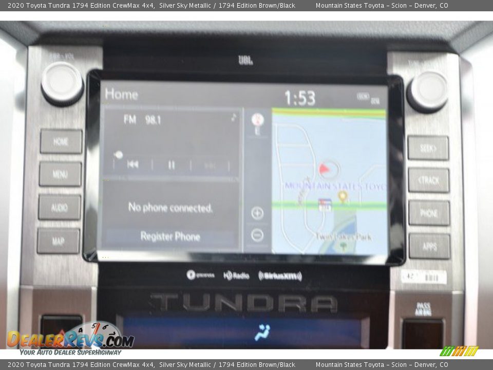2020 Toyota Tundra 1794 Edition CrewMax 4x4 Silver Sky Metallic / 1794 Edition Brown/Black Photo #8