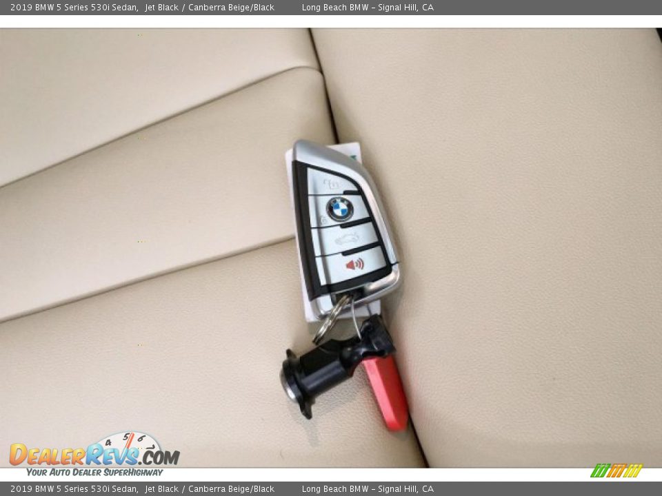 2019 BMW 5 Series 530i Sedan Jet Black / Canberra Beige/Black Photo #11