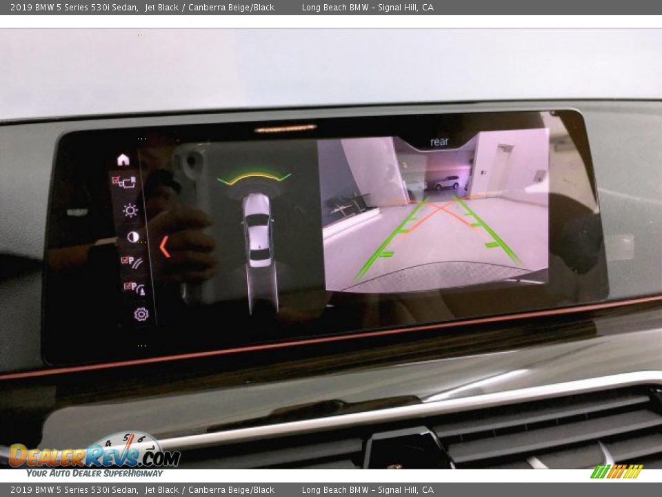 2019 BMW 5 Series 530i Sedan Jet Black / Canberra Beige/Black Photo #13