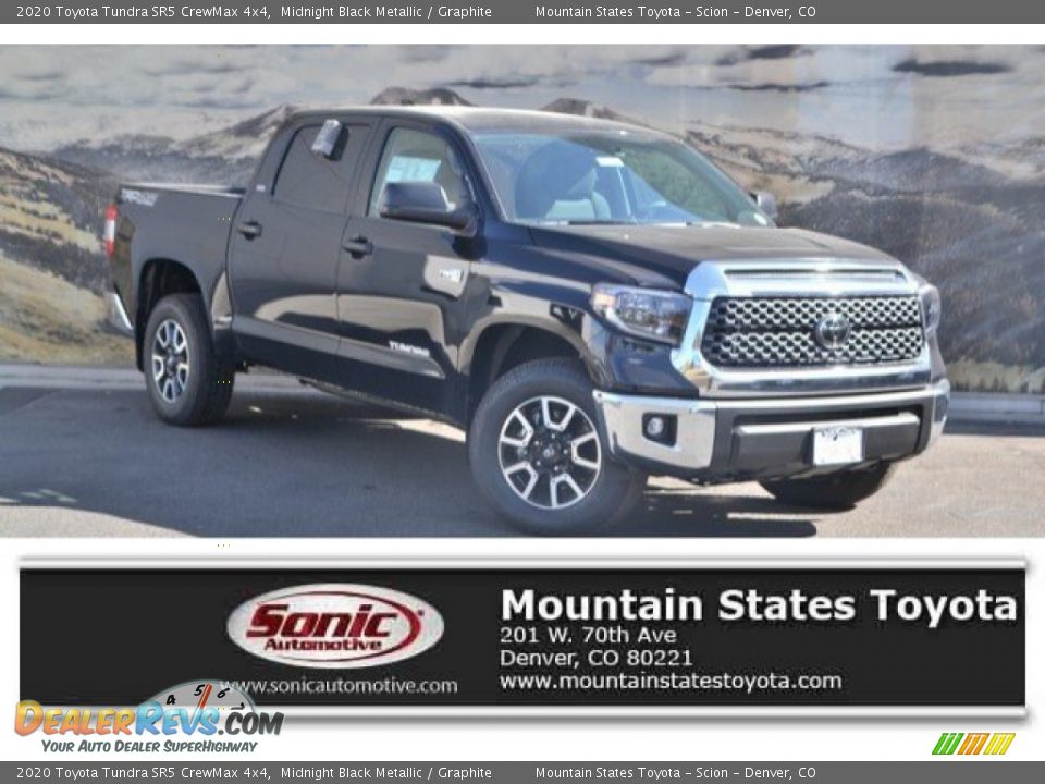 2020 Toyota Tundra SR5 CrewMax 4x4 Midnight Black Metallic / Graphite Photo #9