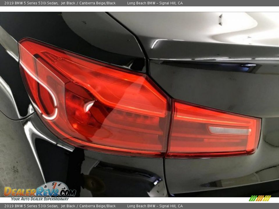2019 BMW 5 Series 530i Sedan Jet Black / Canberra Beige/Black Photo #22