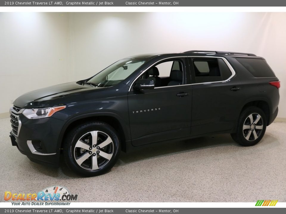 2019 Chevrolet Traverse LT AWD Graphite Metallic / Jet Black Photo #3